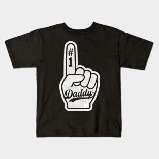 Number One Daddy baseball style Kids T-Shirt